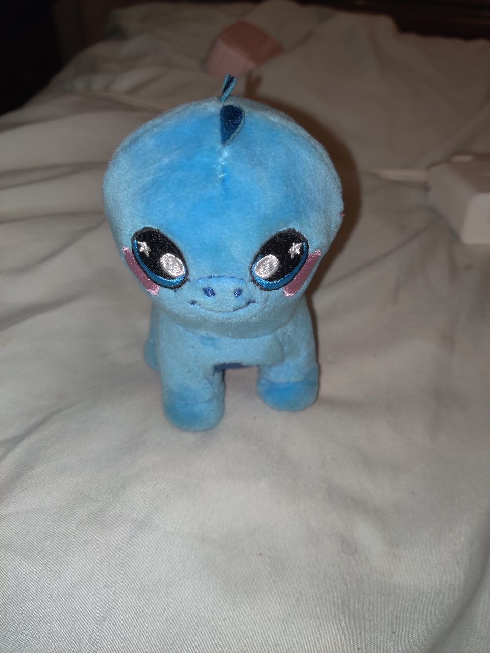 Plush Squeezamals Blue Dinosaur Stuffed Animal - Cute Kids Plush Toy